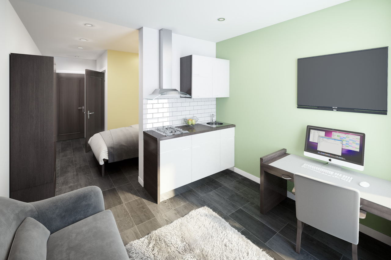 bookmyuniroom student Accommodation ensuite Deakin's Yard Newcastle under Lyme UK